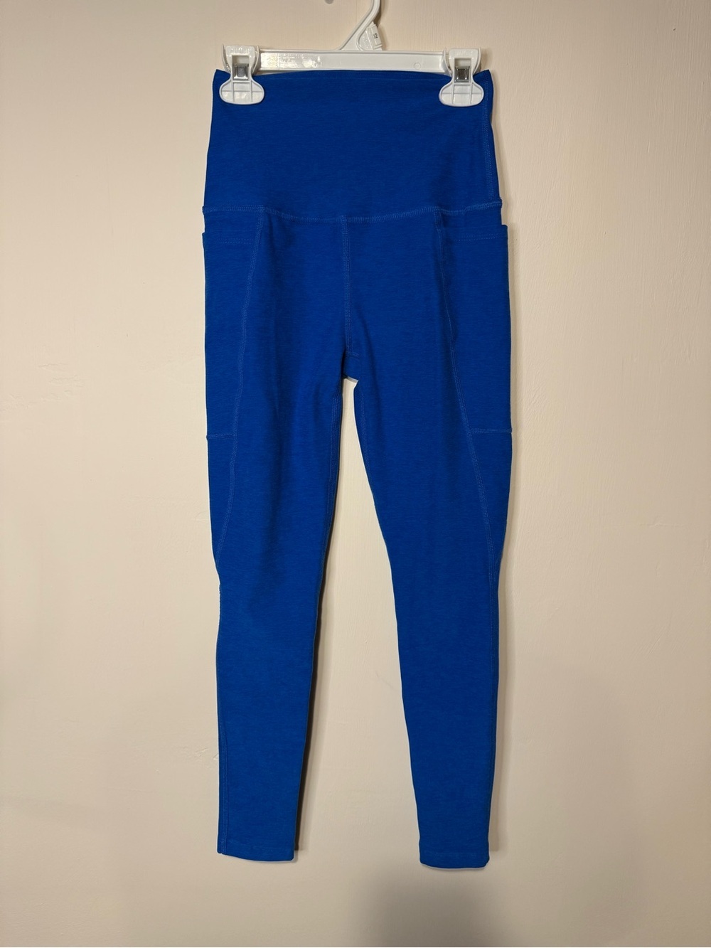 Beyond Yoga Out of Pocket High Waisted Midi Leggings Bright Blue Size XS